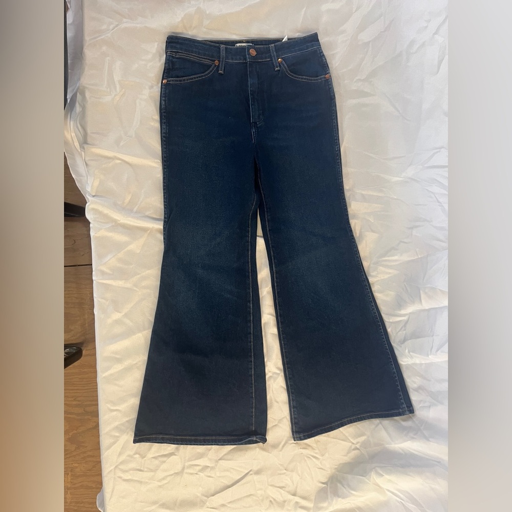 Wrangler Dark Blue Flare Women's Jeans